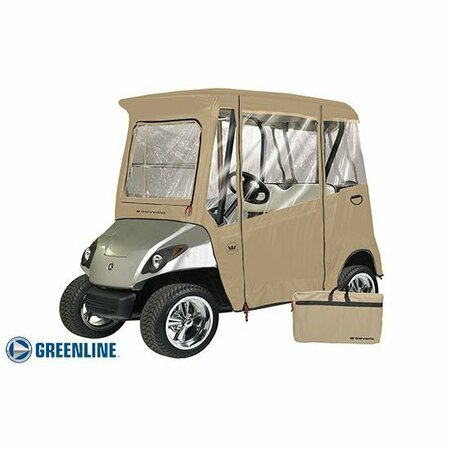 EEVELLE Greenline 2 Passenger Drivable Golf Cart Enclosure - Bunker Sand GLEYDT02